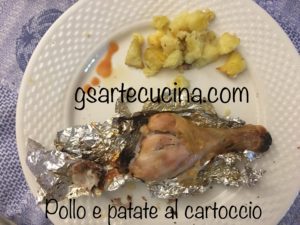 Cosce di pollo e Patate al cartoccio - Chicken thighs and potatoes into a cartoccio