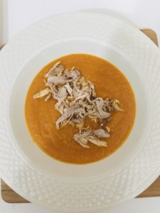 Vellutata di zucca e pollo