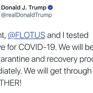 2 Ottobre 2020 - Trema l'America al Covid-19 - Trump positivo