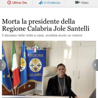 Si spegne la Presidente della Regione Calabria