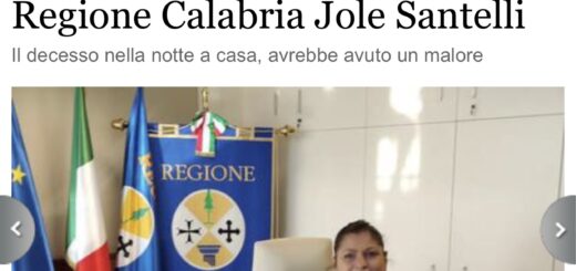 Si spegne la Presidente della Regione Calabria